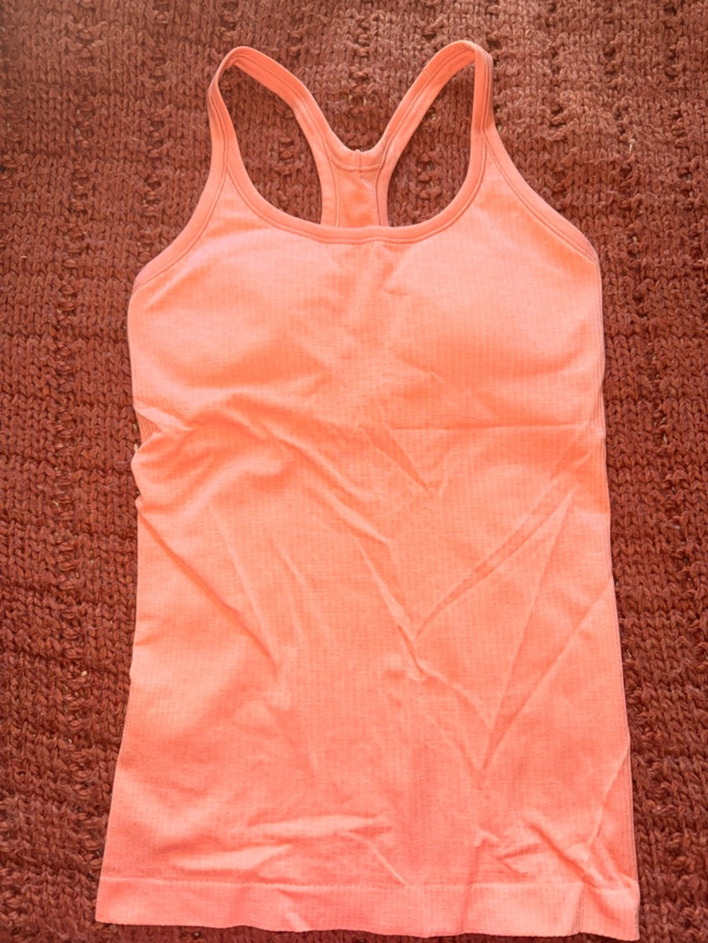 Lululemon Pair of Ribbed Tank Tops - Coral and Mint - Picture 6 of 7